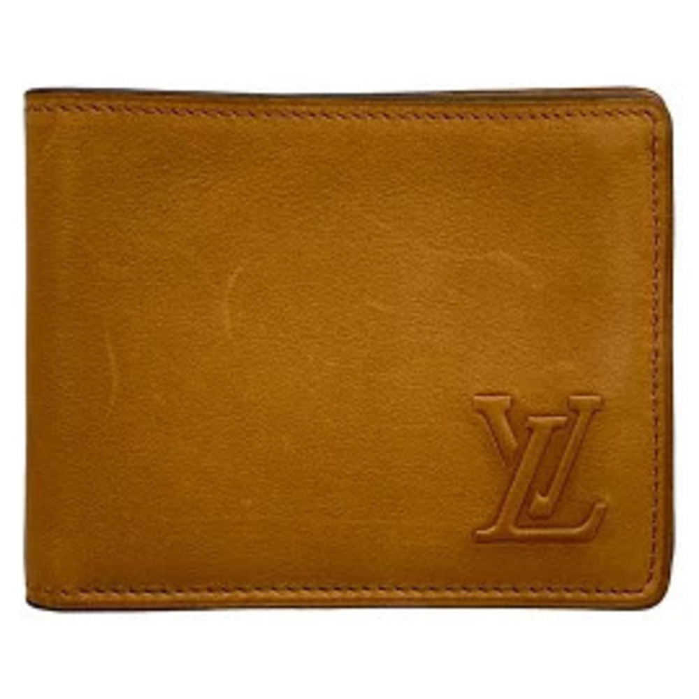 LOUIS VUITTON Portefeuille Slender Billfold Brown Leather